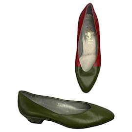 Yves Saint Laurent-YVES SAINT LAURENT Ballet flats T.EU 36 Leather-Red