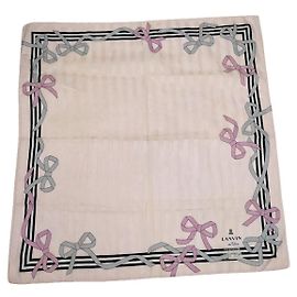 Bufanda de seda rosa de Lanvin Rosa
