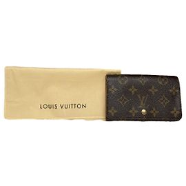 Billetera de cuero marrón Louis Vuitton Juliette Castaño