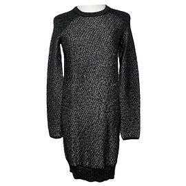 Alexander Wang Anthracite Wool Dresse Dark grey