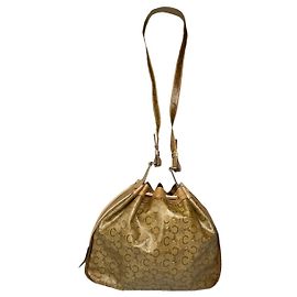 Céline Bolsa de couro marrom Celine Marrom