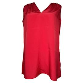 Yves Saint Laurent-YVES SAINT LAURENT Tops T.International S Silk-Red