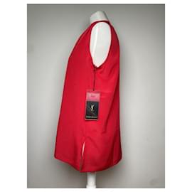 Yves Saint Laurent-YVES SAINT LAURENT Tops T.International S Silk-Red