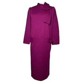 Givenchy-GIVENCHY Trench coats T.International S Wool-Purple