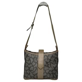 Graue Lederhandtasche von Yves Saint Laurent Grau