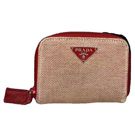 Prada Tessuto rote Lederhandtasche Rot