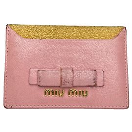 Bolsa de couro rosa Miu Miu Rosa