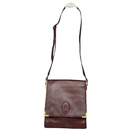 Cartier-CARTIER Handbags T.  Leather-Dark red