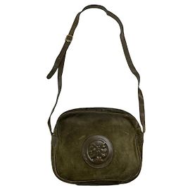 Fendi Baguette Green Cotton Handbag Green