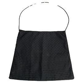 Dior Saddle Black Cotton Handbag Black