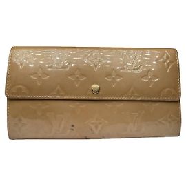Louis Vuitton Alexandra Brown Leather Wallet Brown