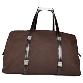 Bolsa de mão de algodão marrom Givenchy 4G Marrom