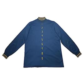 Dior J'Adior Blaue Baumwollstrickware Blau