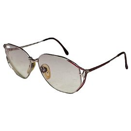 Gafas de sol de metal Yves Saint Laurent Roja