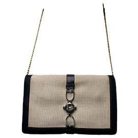 Céline Bolsa de couro multicolorida Celine Triomphe chain Multicor