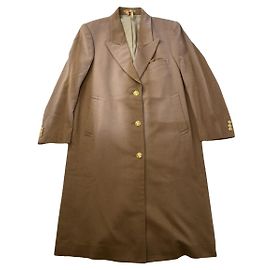 Balenciaga Brown Fur Coat Brown