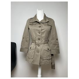 Burberry-BURBERRY Trench coats T.International S Cotton-Khaki