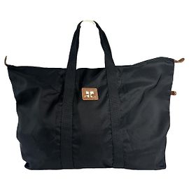 Courreges Courrèges schwarze Polyester-Reisetasche Schwarz