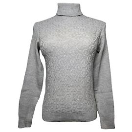 Dior J'Adior Pull en Laine Grise Gris