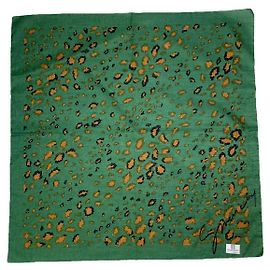 Écharpe en soie verte Givenchy Vert