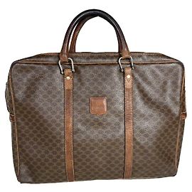 Céline Bolsa de couro marrom Celine Marrom