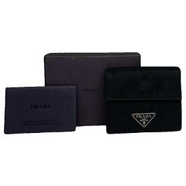 Prada Black Polyester Purse Black