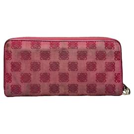 Cartera de algodón rojo Loewe Roja