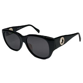 Céline Celine schwarze Kunststoffsonnenbrille Schwarz