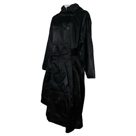Autre Marque Schwarzer Polyester-Trenchcoat von Kansai Yamamoto Schwarz