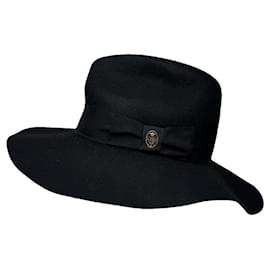 Emilio Pucci Black Wool Hat Black