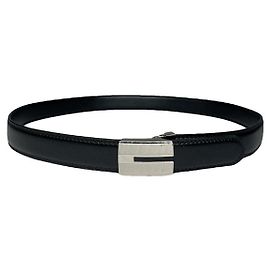 Burberry Black Patent Leather Belt Black