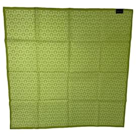 Céline Cachecol de seda verde Celine Verde