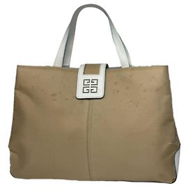 Bolsa de couro bege Givenchy 4G Bege