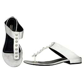 Balenciaga-BALENCIAGA Sandals T.EU 38 Patent leather-White