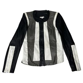 Jaqueta de couro preto Helmut Lang Preto