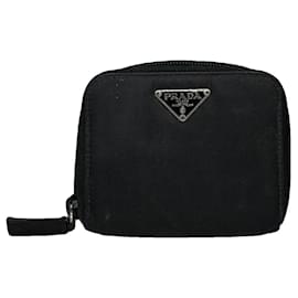 Prada Black Leather Wallet Black