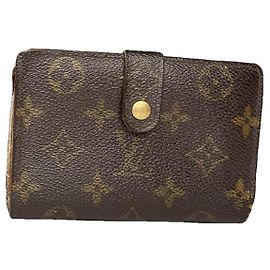 Louis Vuitton Juliette Brown Leather Wallet Brown