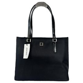 Pierre Cardin Black Leather Handbag Black