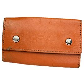 Bolsa de couro laranja Hermès Laranja