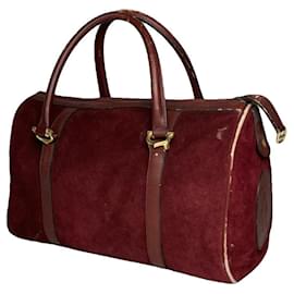 Cartier-CARTIER Travel bags T.  Leather-Dark red