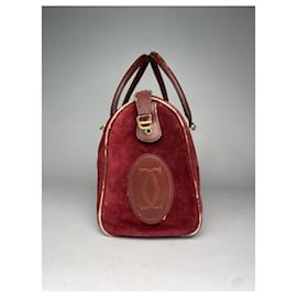 Cartier-CARTIER Travel bags T.  Leather-Dark red