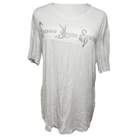 Top de algodón blanco de Versace Jeans Couture Blanco