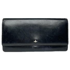 Vivienne Westwood Black Leather Wallet Black