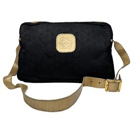 Bolso de mano de algodón negro Loewe Amazona Negro