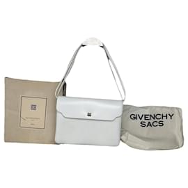 Bolsa de couro branco Givenchy 4G Branco