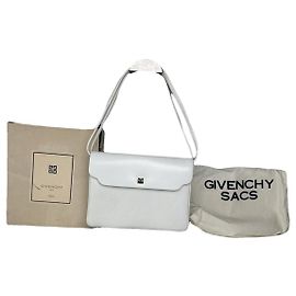 Sac à main en cuir blanc Givenchy 4G Blanc