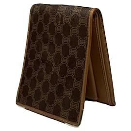 Céline Celine Triomphe Beige Leather Wallet Beige