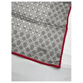 Céline-CELINE Scarves T.  Silk-Silvery