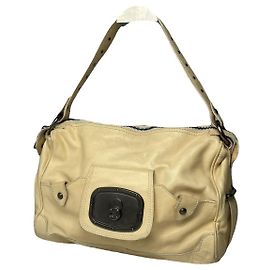 Céline Celine Clasp Other Leather Handbag Dark grey