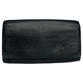 Vivienne Westwood Black Leather Wallet Black